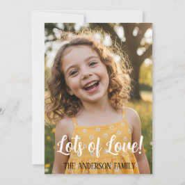 Personalized Valentines Day Photo カード