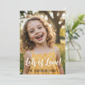 Personalized Valentines Day Photo  カード (スタンド正面)