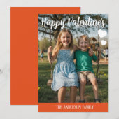 Personalized Valentines Day Photo  シーズンカード (正面/裏面)