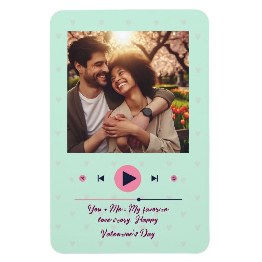 Personalized Valentine's Day Photo Magnet  マグネット (縦)