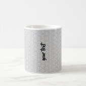 Personalized Vapor Blue Asanoha コーヒーマグカップ (中央)