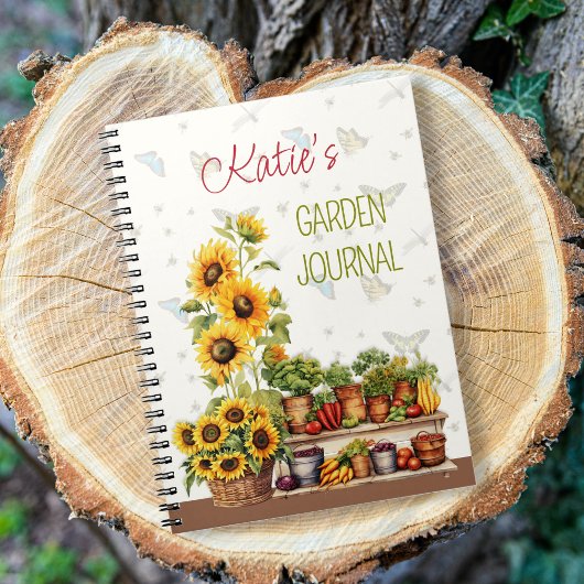 Personalized Vegetable Garden Journal ノートブック