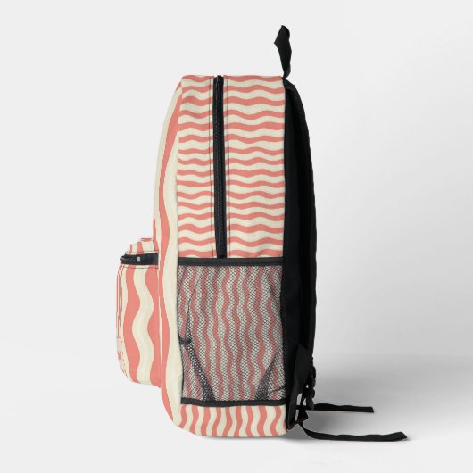 Personalized Vertical Stripe Backpack プリントバックパック (右)