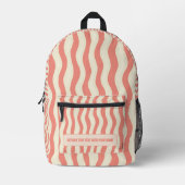 Personalized Vertical Stripe Backpack プリントバックパック (正面)