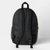 Personalized Vertical Stripe Backpack プリントバックパック (裏面)