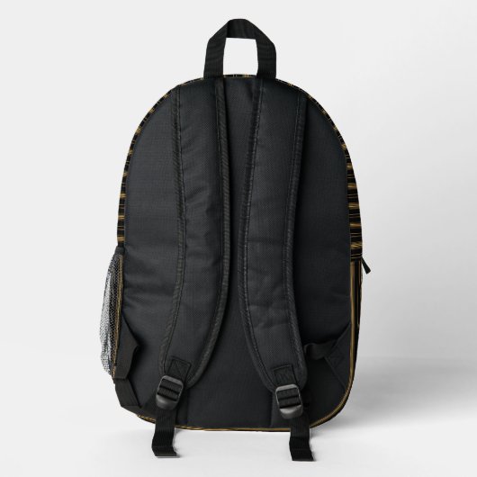 Personalized Vertical Stripe Backpack プリントバックパック (裏面)