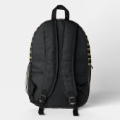 Personalized Vertical Stripe Backpack プリントバックパック (裏面)
