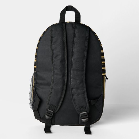 Personalized Vertical Stripe Backpack プリントバックパック (裏面)