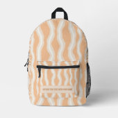 Personalized Vertical Stripe Backpack プリントバックパック (正面)