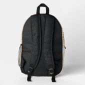 Personalized Vertical Stripe Backpack プリントバックパック (裏面)