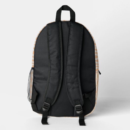 Personalized Vertical Stripe Backpack プリントバックパック (裏面)
