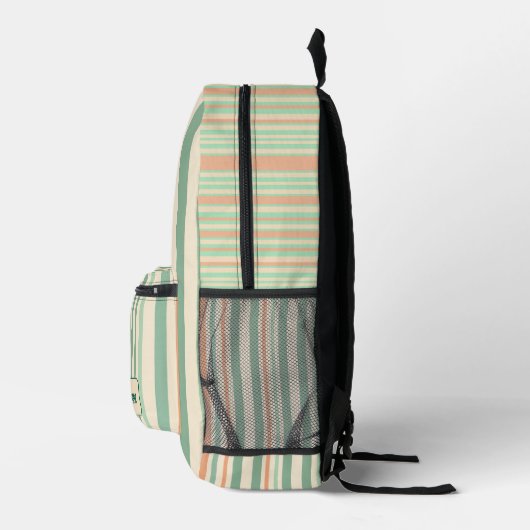 Personalized Vertical Stripe Backpack プリントバックパック (右)