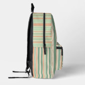 Personalized Vertical Stripe Backpack プリントバックパック (左)