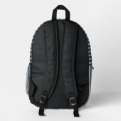 Personalized Vertical Stripe Backpack プリントバックパック (裏面)