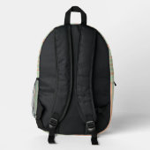 Personalized Vertical Stripe Backpack プリントバックパック (裏面)