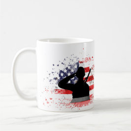 Personalized Veterans Day Mug Custom Name Military コーヒーマグカップ