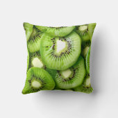 Personalized Vibrant Kiwi Fruit Design クッション (裏面)