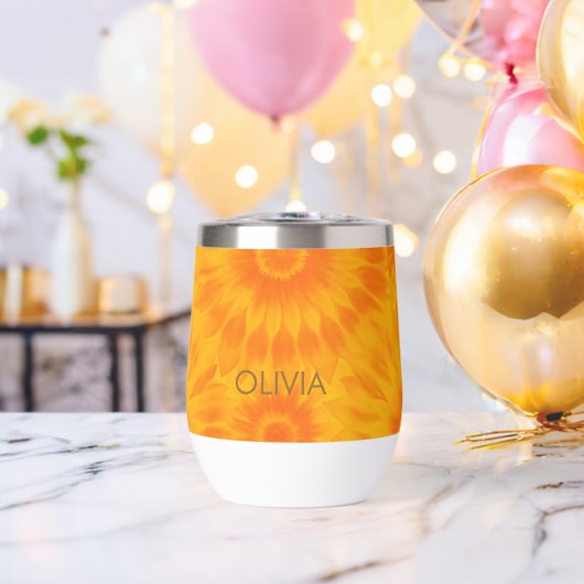 Personalized Vibrant Sunflower Tie-Dye Art (バチェラーパーティー (回転後))
