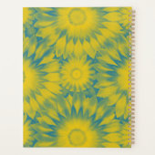 Personalized Vibrant Sunflower Tie-Dye Art プランナー手帳 (裏面)