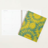 Personalized Vibrant Sunflower Tie-Dye Art プランナー手帳 (ディスプレー)