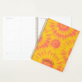 Personalized Vibrant Sunflower Tie-Dye Art プランナー手帳 (ディスプレー)