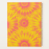 Personalized Vibrant Sunflower Tie-Dye Art プランナー手帳 (裏面)