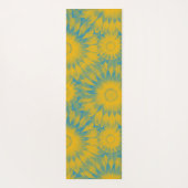 Personalized Vibrant Sunflower Tie-Dye Art ヨガマット (裏面)