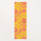 Personalized Vibrant Sunflower Tie-Dye Art ヨガマット (正面)