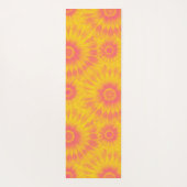 Personalized Vibrant Sunflower Tie-Dye Art ヨガマット (裏面)
