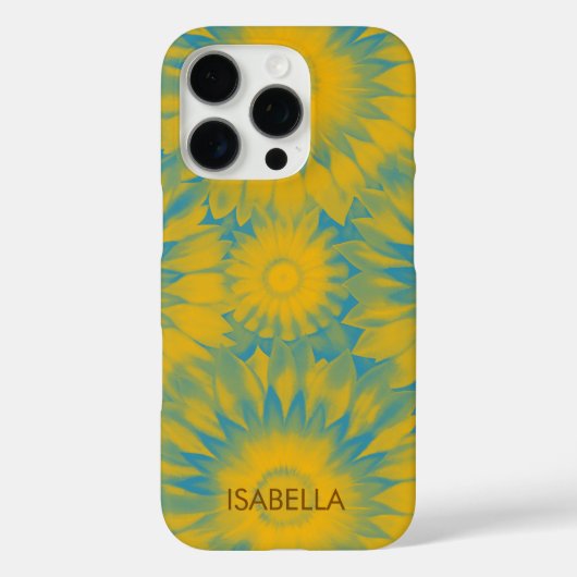 Personalized Vibrant Sunflower Tie-Dye Art Case-Mate iPhoneケース (裏面)