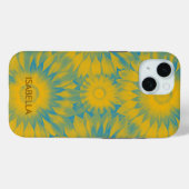 Personalized Vibrant Sunflower Tie-Dye Art Case-Mate iPhoneケース (裏面 (横))