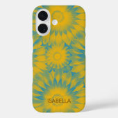 Personalized Vibrant Sunflower Tie-Dye Art Case-Mate iPhoneケース (裏面)