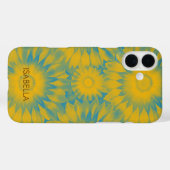 Personalized Vibrant Sunflower Tie-Dye Art Case-Mate iPhoneケース (裏面 (横))