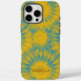 Personalized Vibrant Sunflower Tie-Dye Art iPhone 16 Pro Maxケース