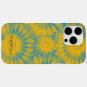 Personalized Vibrant Sunflower Tie-Dye Art Case-Mate iPhoneケース (裏面 (横))