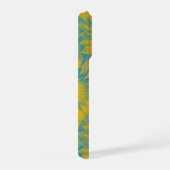Personalized Vibrant Sunflower Tie-Dye Art iPhoneケース (右側面)