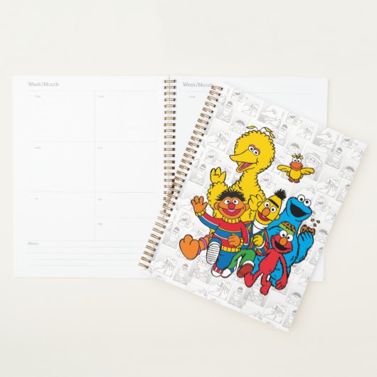 Personalized Vintage 123 Sesame Street Planner プランナー手帳 (ディスプレー)