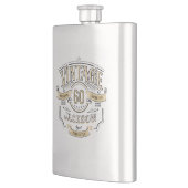 Personalized Vintage Aged To Perfection Birthday フラスク (左)