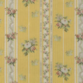 Personalized Vintage Antique Wallpaper Yellow ギフトタグ