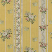 Personalized Vintage Antique Wallpaper Yellow スモールペーパーバッグ