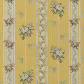 Personalized Vintage Antique Wallpaper Yellow  ミディアムペーパーバッグ