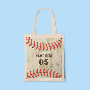 Personalized Vintage Baseball Name Number Retro トートバッグ