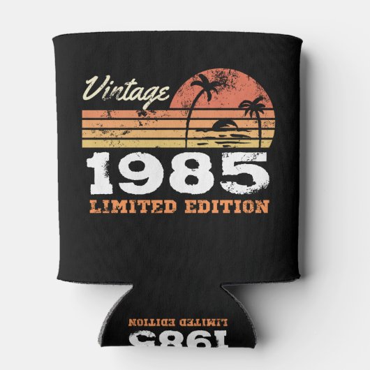 Personalized Vintage Birthday  缶クーラー (裏面)