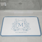 Personalized Vintage Blue Bath Mat バスマット