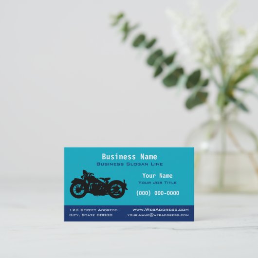 Personalized Vintage / Classic Motorcycle 名刺 (スタンド正面)