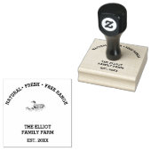 Personalized Vintage Family Farm Rubber Stamp ラバースタンプ (押印)