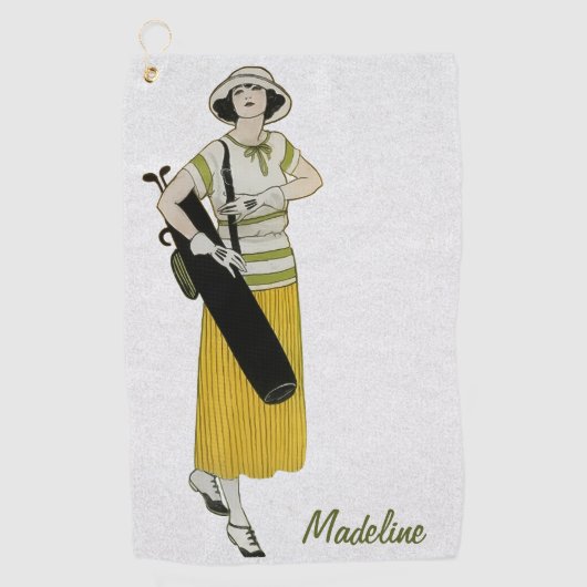 Personalized Vintage Fashion Golf Towel ゴルフタオル (正面)