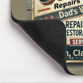 Personalized Vintage Garage Mousepad マウスパッド (コーナー)