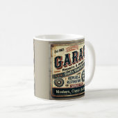 Personalized Vintage Garage Mug コーヒーマグカップ (正面右)