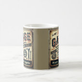 Personalized Vintage Garage Mug コーヒーマグカップ (中央)